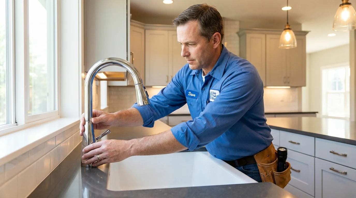 Kitchen faucet installation by Johns Plumbing LLC in Sisseton